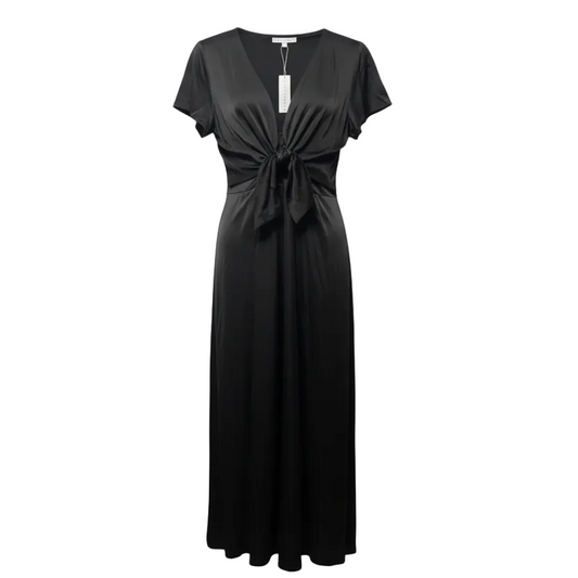 Poppy Satin Party Dress By Baltic Born In Black, Size: L