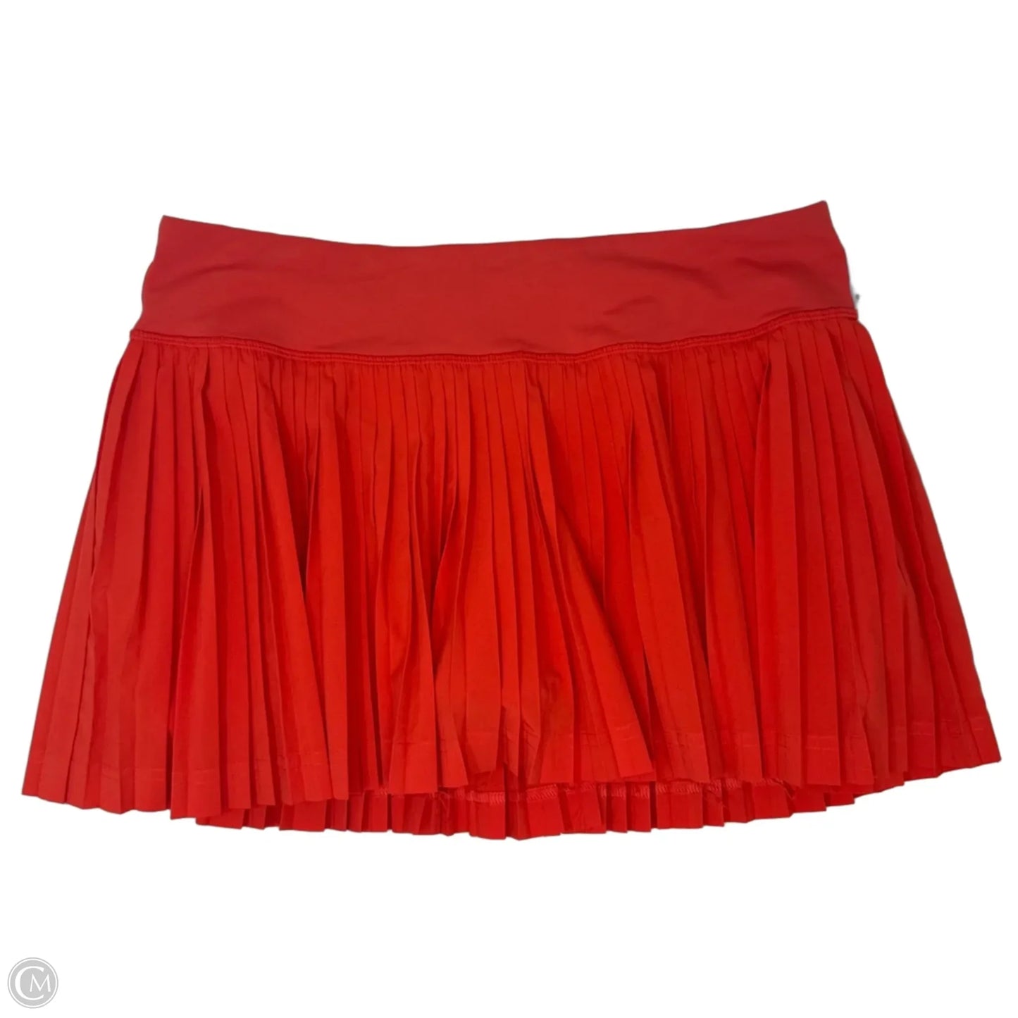Athletic Skort By Lululemon In Orange, Size: 8