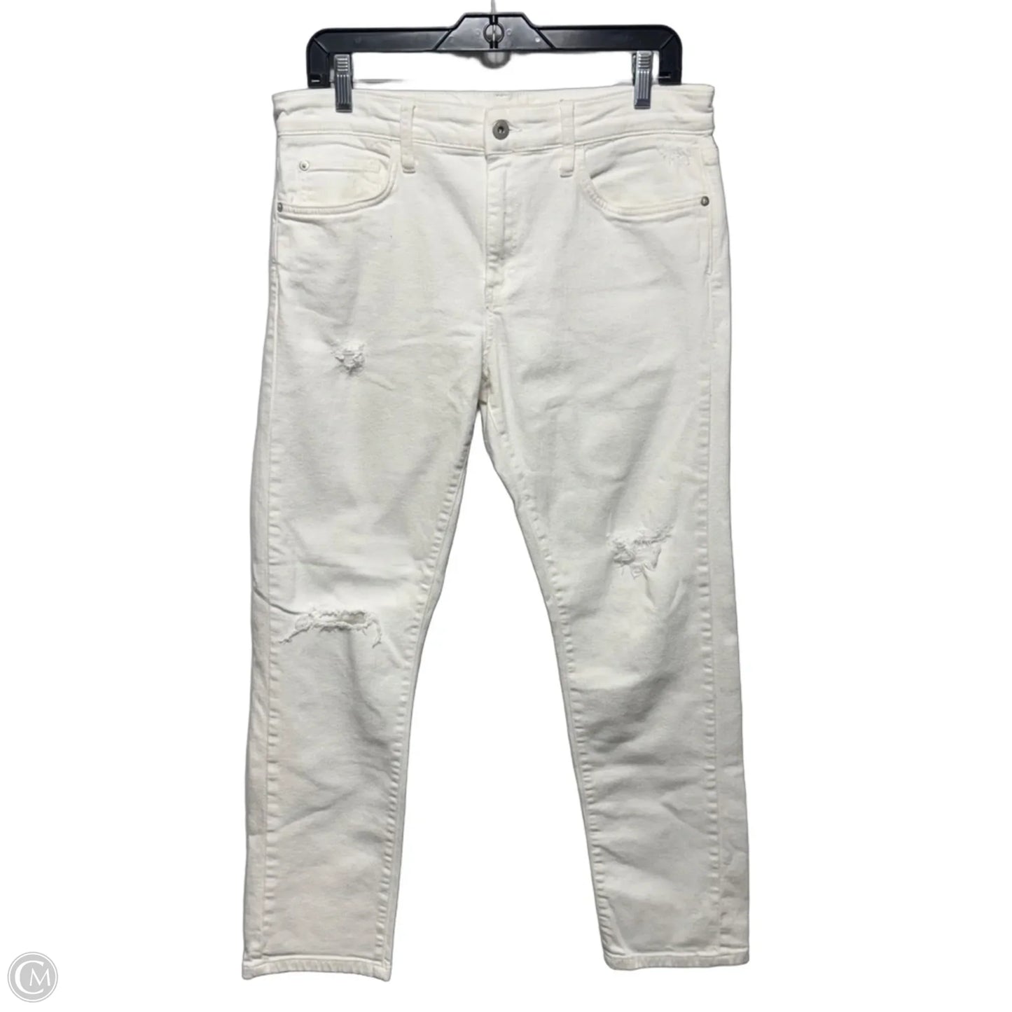 Jeans Straight By Pilcro In White, Size: 10/30
