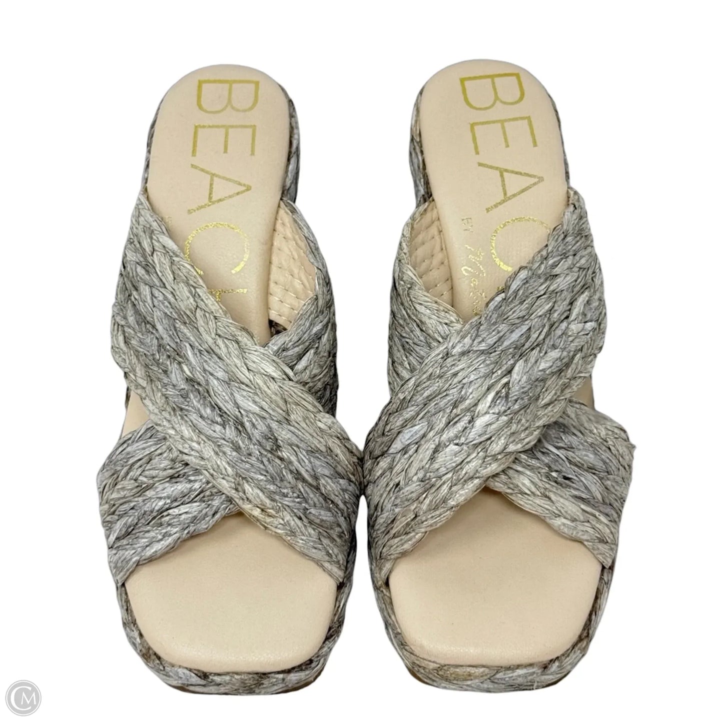 Sandals Heels Wedge By Matisse In Grey, Size: 8