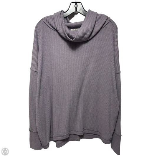 Top Long Sleeve By We The Free In Purple, Size: Xs