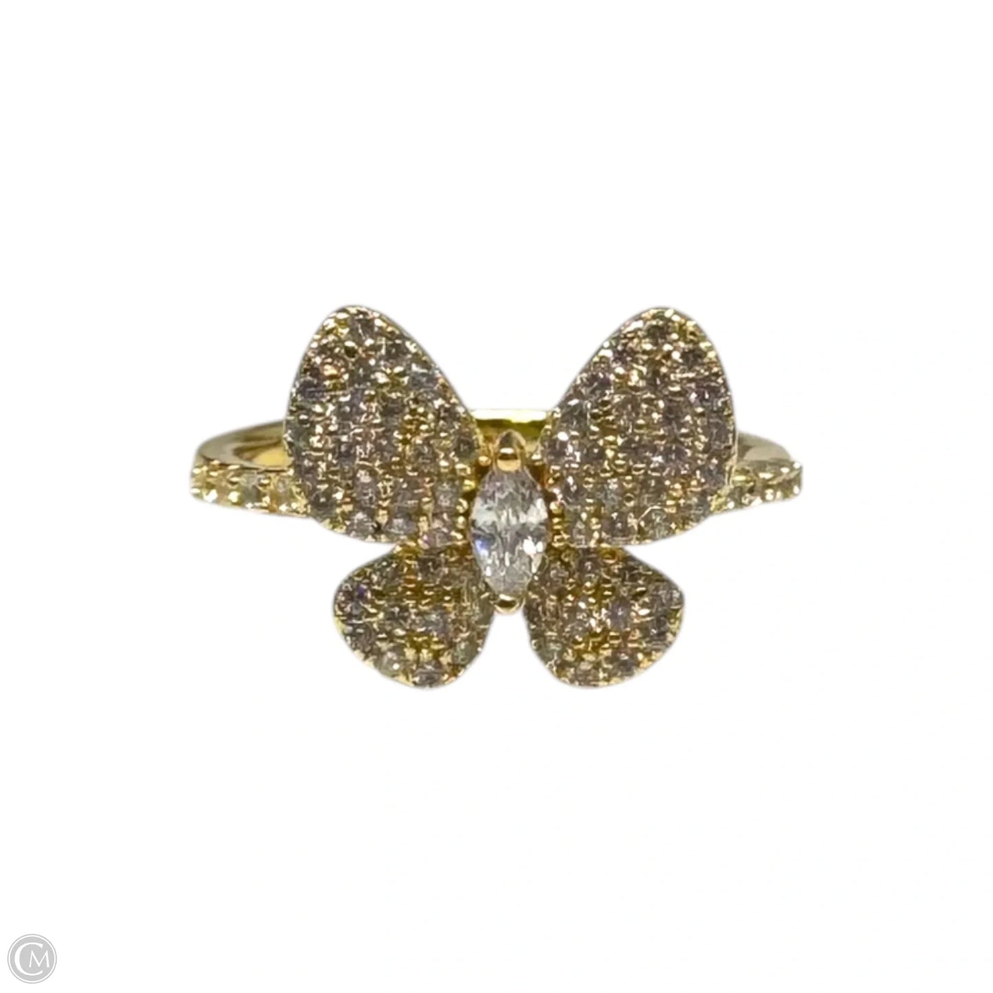 Butterfly Gold Tone Ring, Size: 7