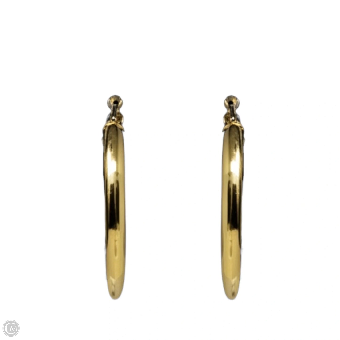 1.5” Gold Tone Hoop Earrings