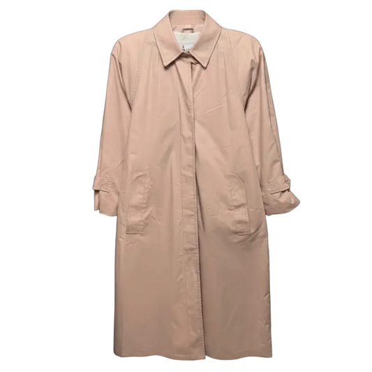 Single Breasted Trench Coat By London Fog In Pink, Size: 6 PETITE