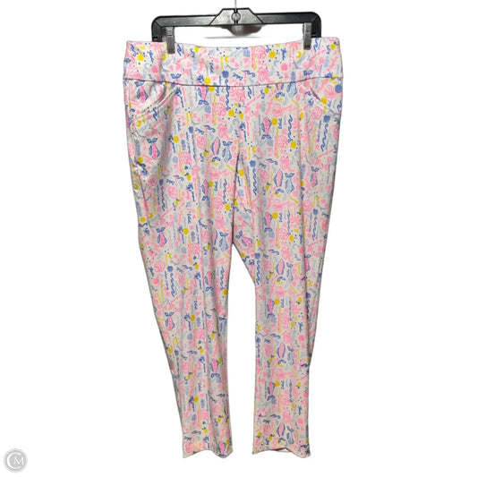 Fairway Performance Pants Designer By Luxletic by Lilly Pulitzer In Multi-colored, Size: 16