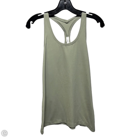 Athletic Tank Top By Lululemon In Green, Size: 8