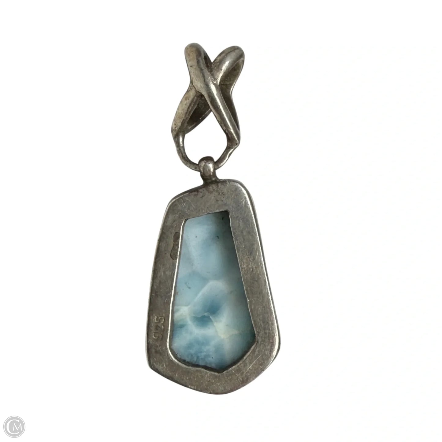 Sterling Silver & Larimar Pendant