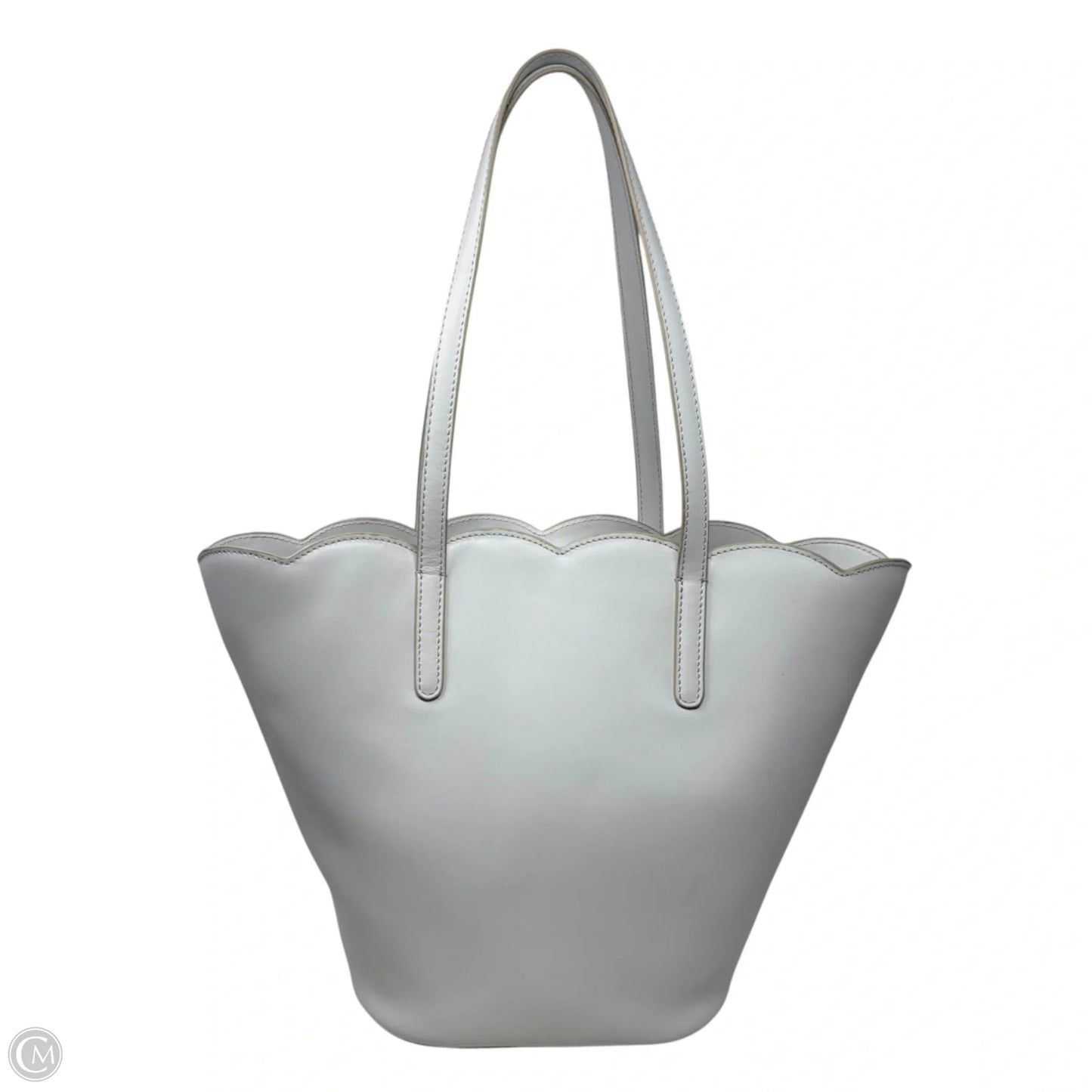 Daisy Scalloped Leather Tote By Antonio Melani, Size: Medium