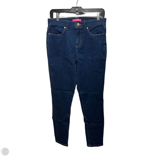 Eagan High Rise Super Jeans Designer By Lilly Pulitzer In Bennet Wash Denim, Size: 10