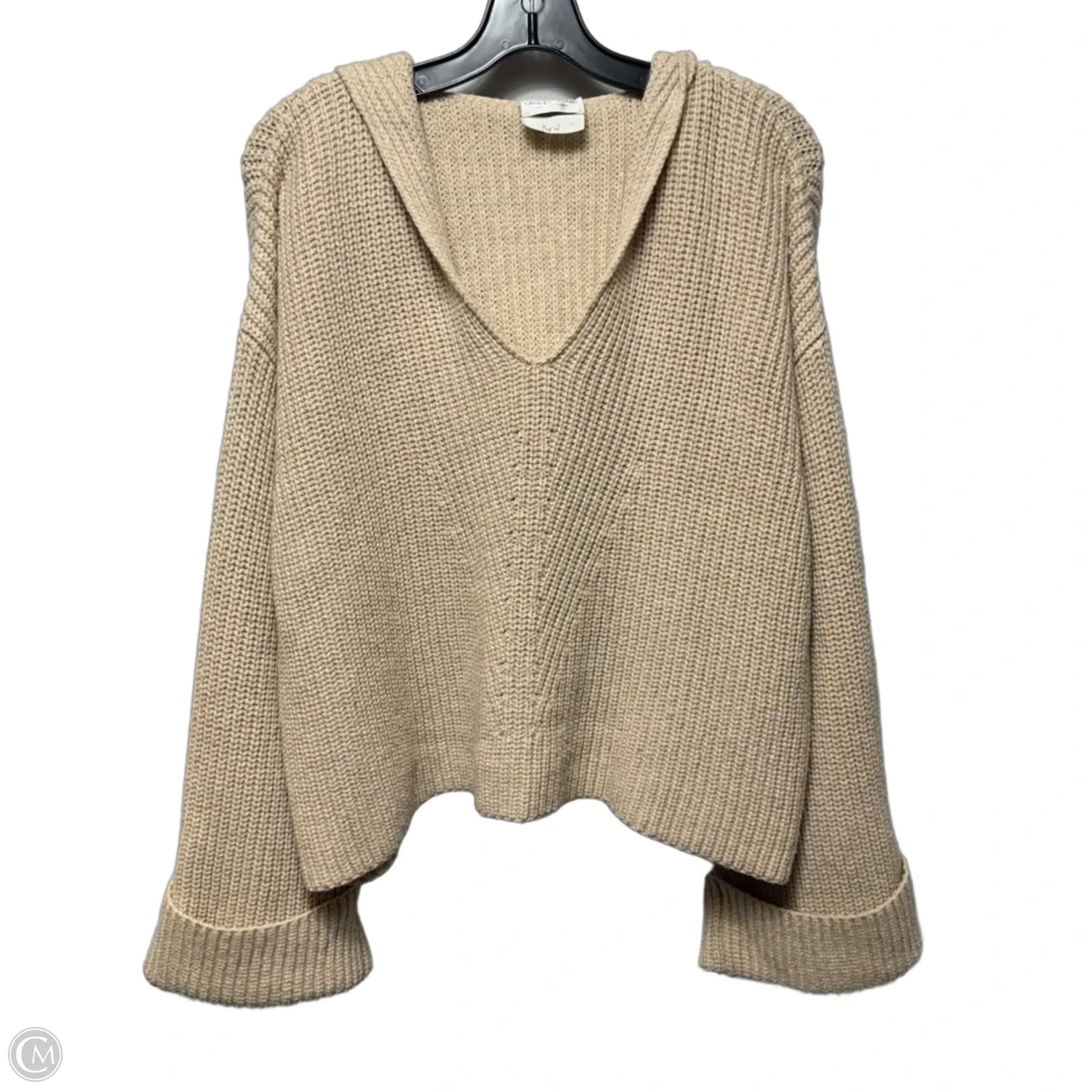 Hooded Sweater By Giada Forte In Tan, Size: L