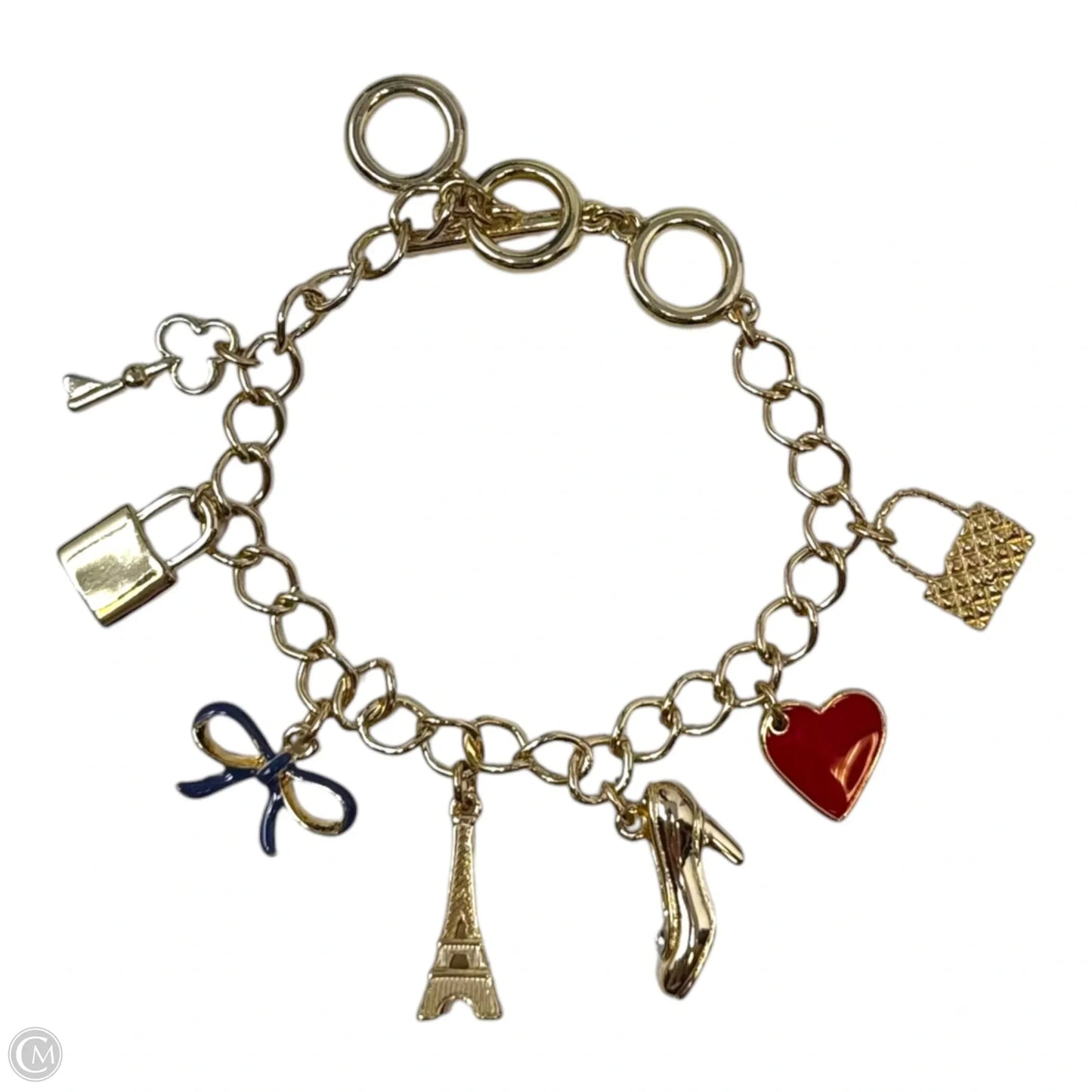 Gold Tone Charm Bracelet Unbranded