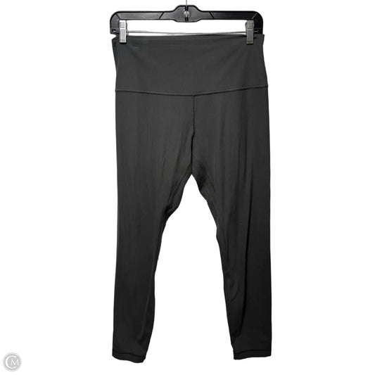 Ribbed Athletic Leggings By Lululemon In Grey, Size: 10