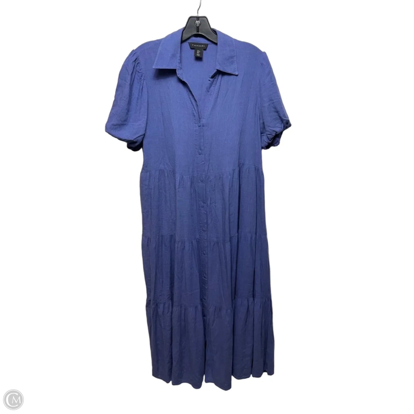 Dress Casual Midi By Tahari In Blue, Size: S