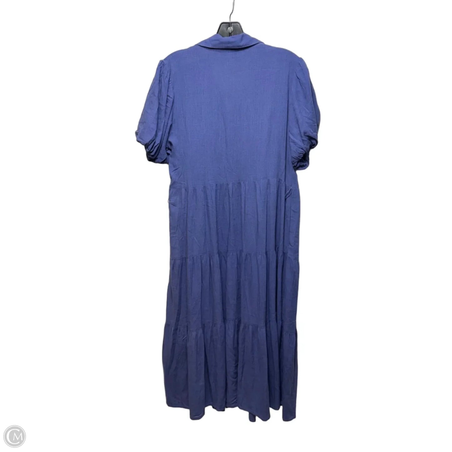 Dress Casual Midi By Tahari In Blue, Size: S