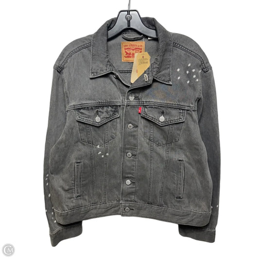 Jacket Denim By Levis In Grey, Size: Xl