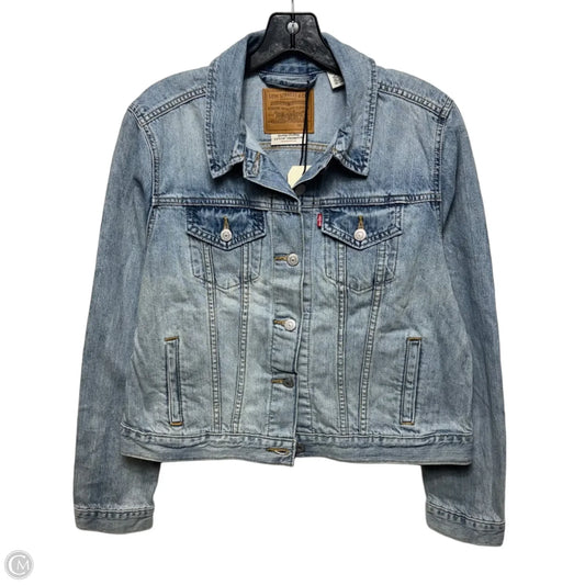 Jacket Denim By Levis In Blue Denim, Size: Xl
