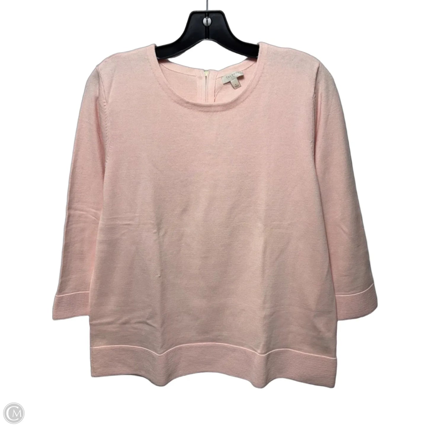 Sweater By Talbots In Pink, Size: L