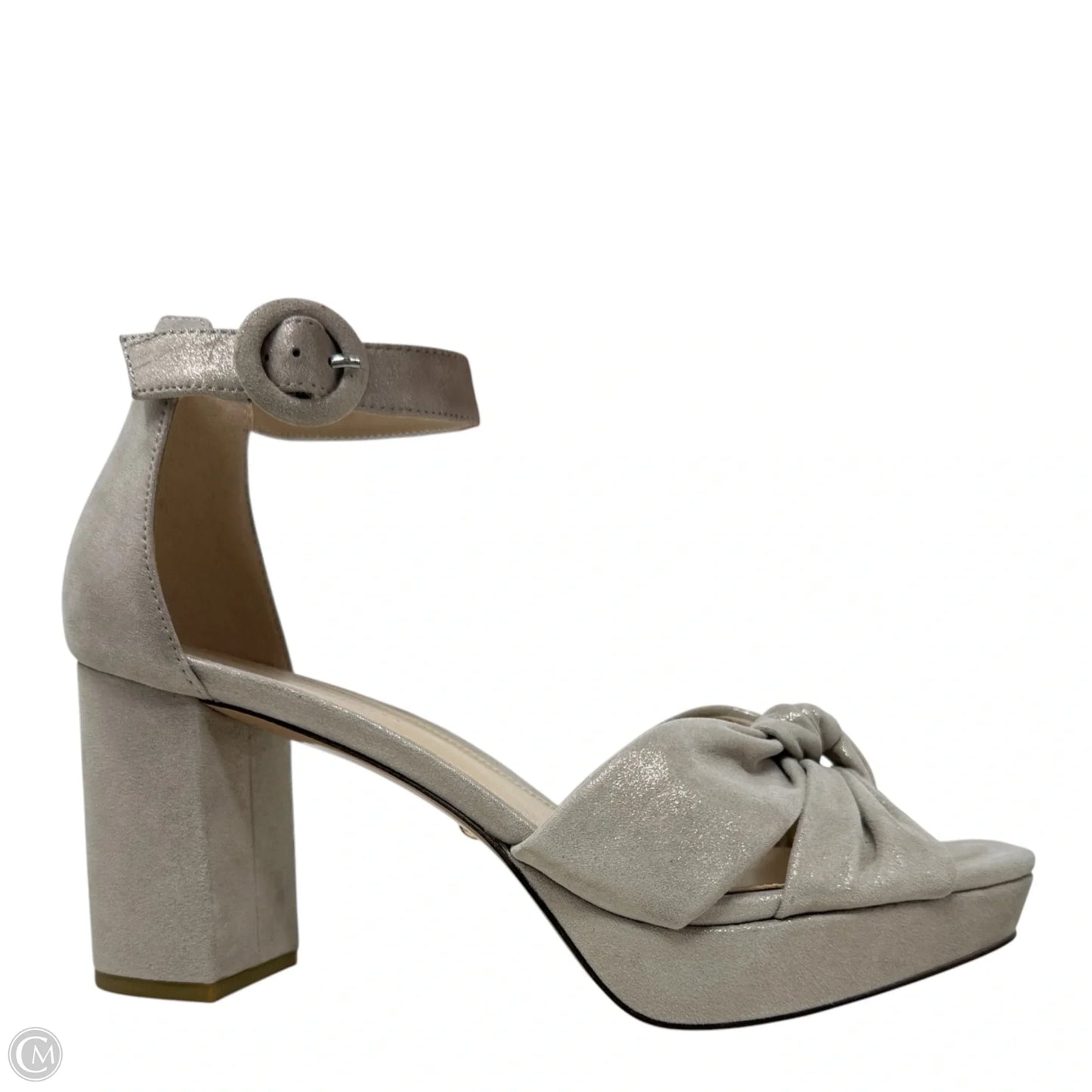 Anesa Suede Platform Sandals By Pelle Moda In Gold, Size: 9.5