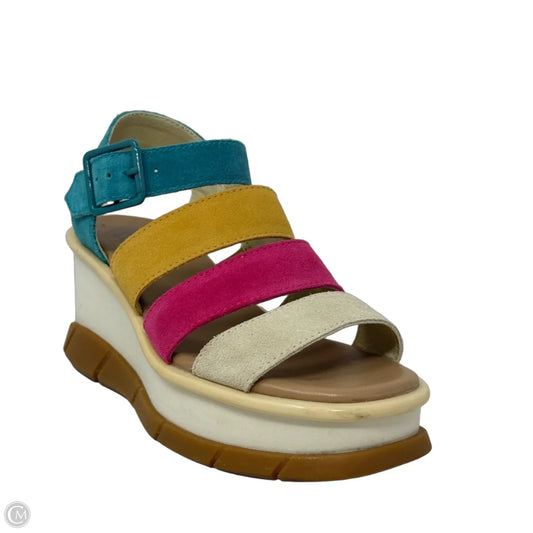 Joanie III Ankle Strap Wedge Platform Sandals By Sorel In Multi-colored, Size: 6.5