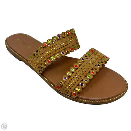 Sandals Flats By Kensie In Multi-colored, Size: 9