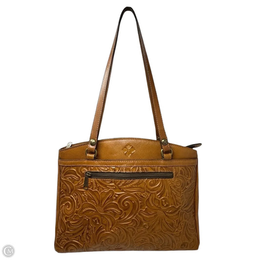 Poppy Tooled Leather Tote Designer By Patricia Nash, Size: Large