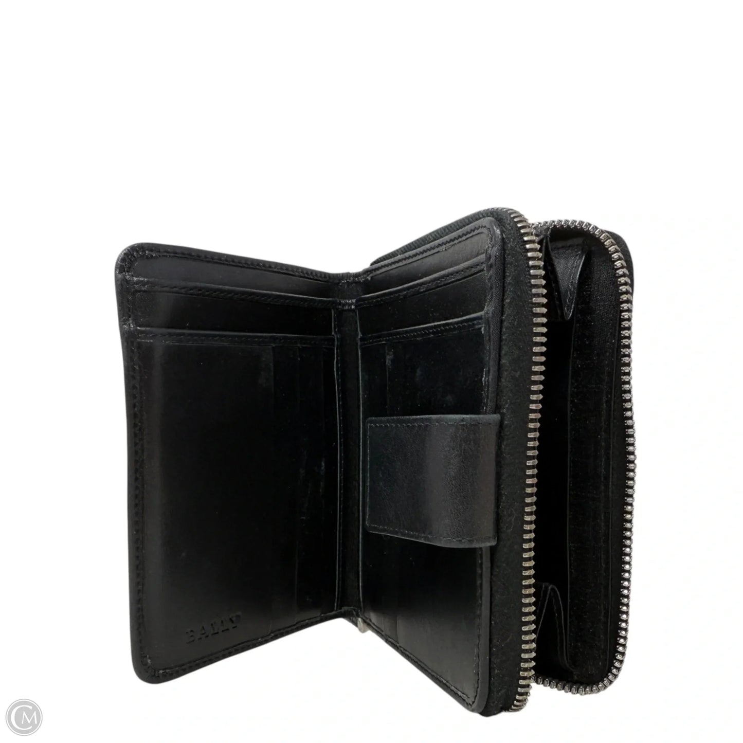 Ponera Compact Calf Leather Wallet By Bally, Size: Medium