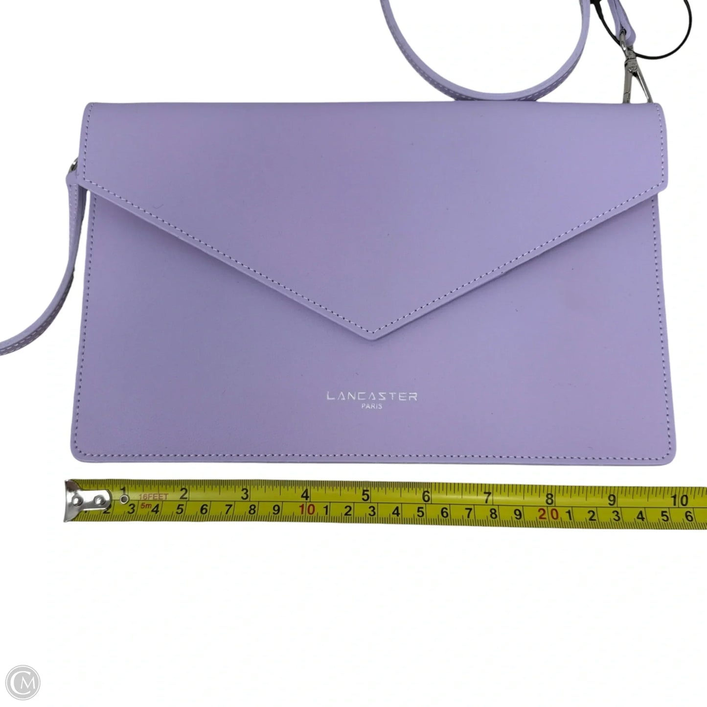 Leather Envelope Clutch Crossbody By Lancaster, Size: Medium