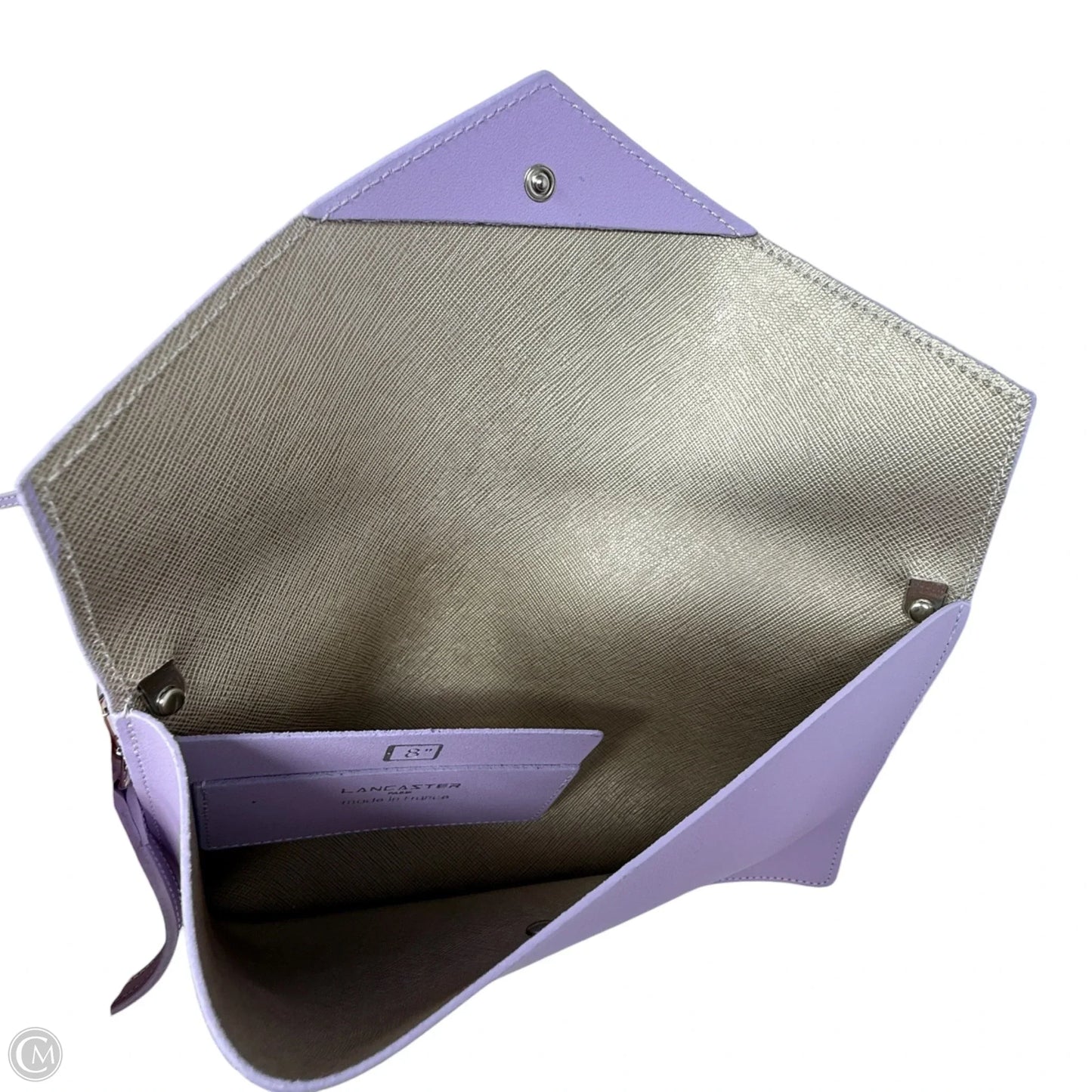 Leather Envelope Clutch Crossbody By Lancaster, Size: Medium
