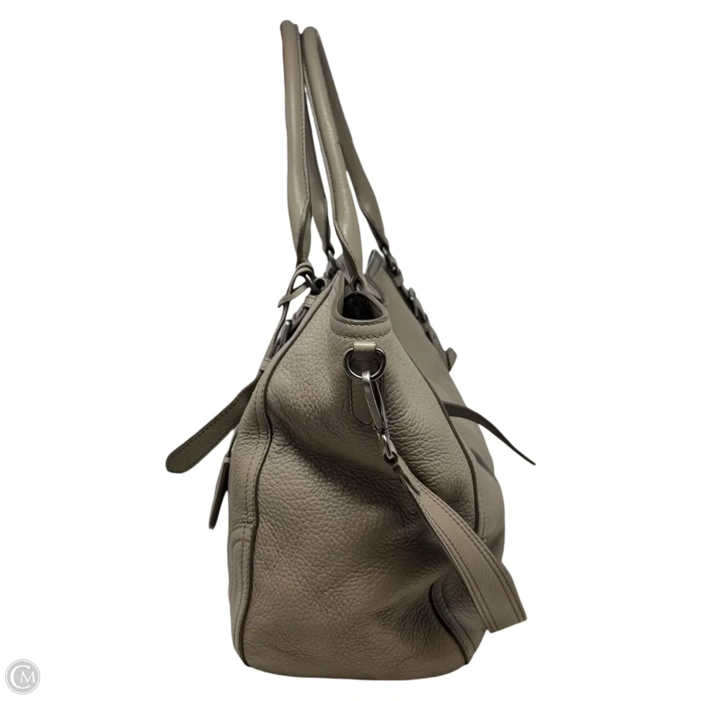 Leather Tote Bag Handbag Luxury Designer By Prada, Size: Large