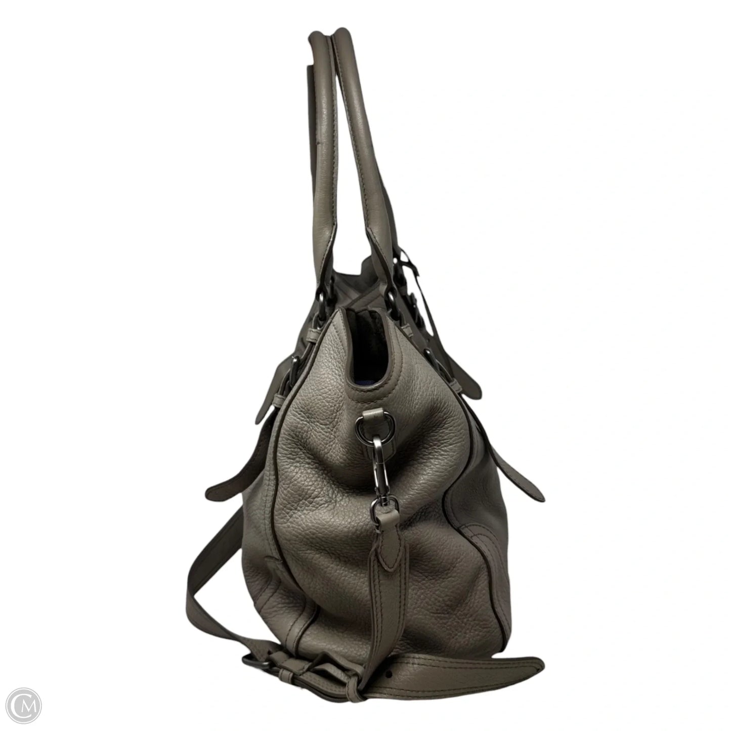 Leather Tote Bag Handbag Luxury Designer By Prada, Size: Large