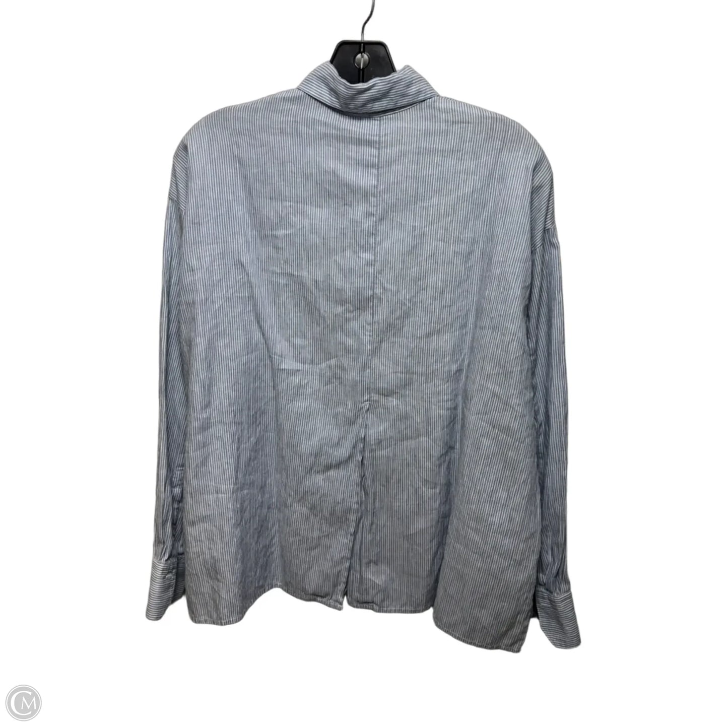 Top Long Sleeve By Vince In Striped Pattern, Size: S