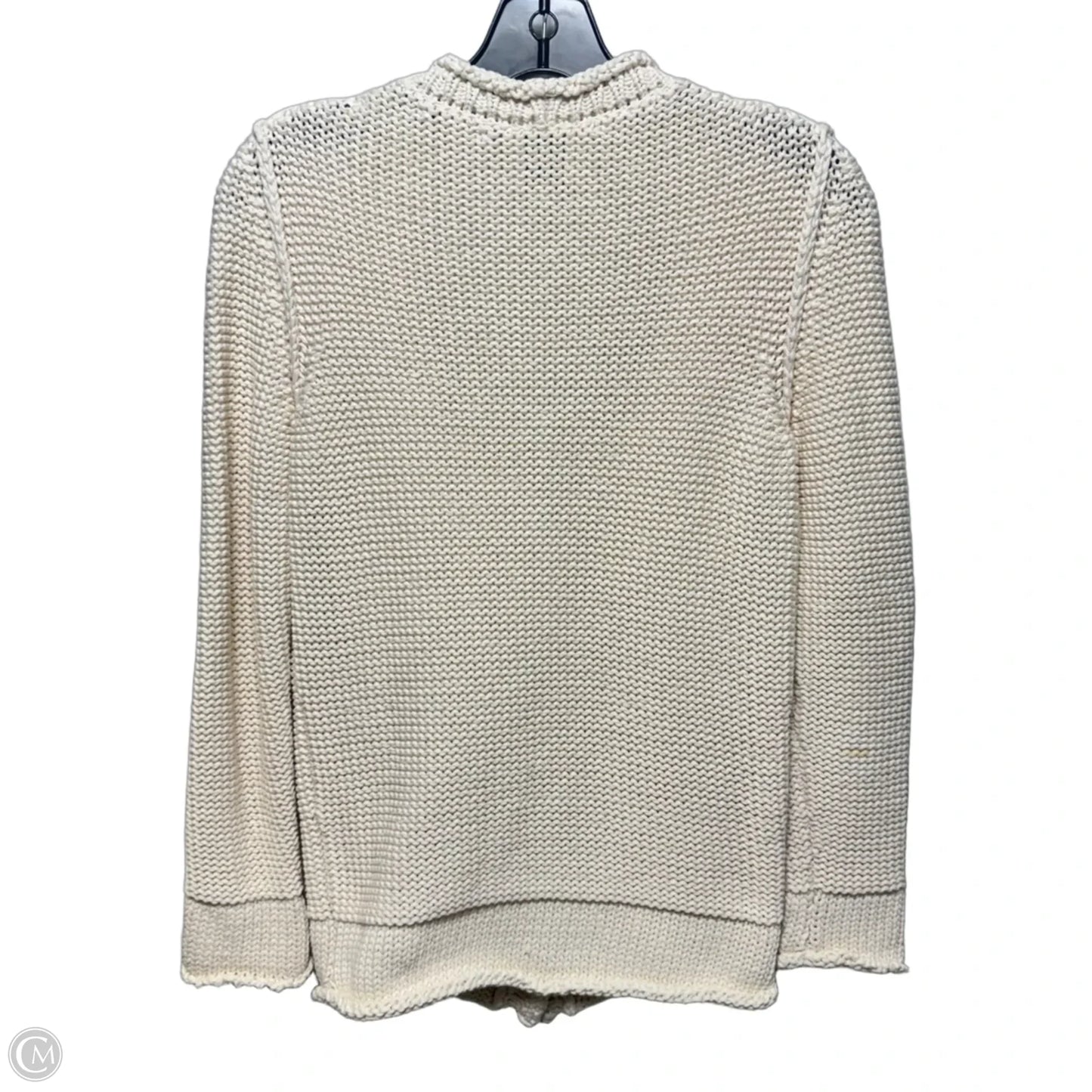 AS IS Sweater Cardigan By Goop In Cream, Size: M