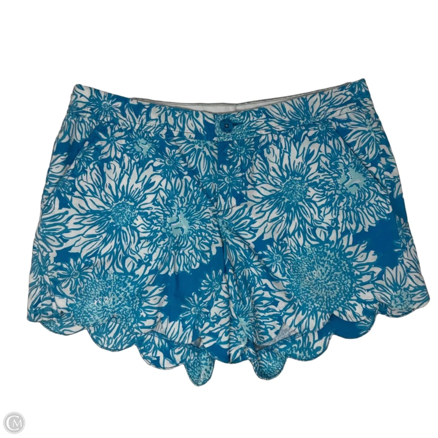 Shorts Designer By Lilly Pulitzer In Blue & White, Size: 4