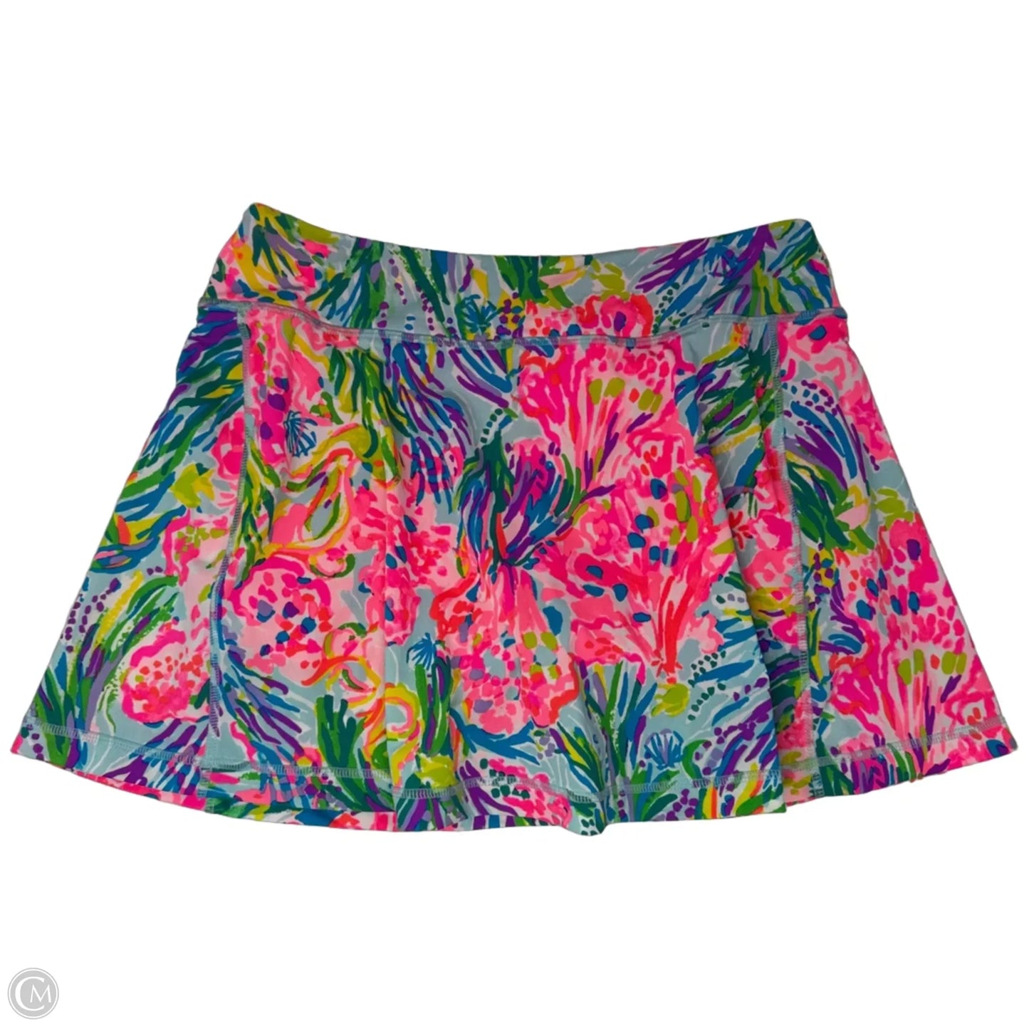 Athletic Skort Designer By Luxletic Lilly Pulitzer In Tropical Print, Size: M
