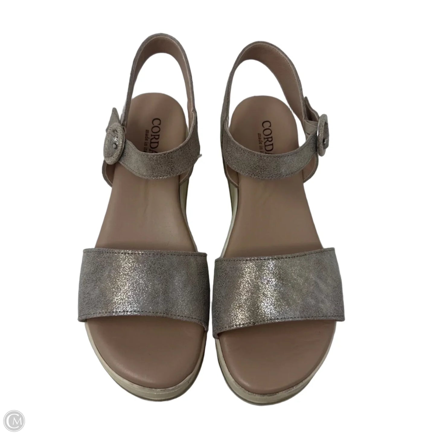 Sandals Heels Platform By Cordani In Gold, Size: 10