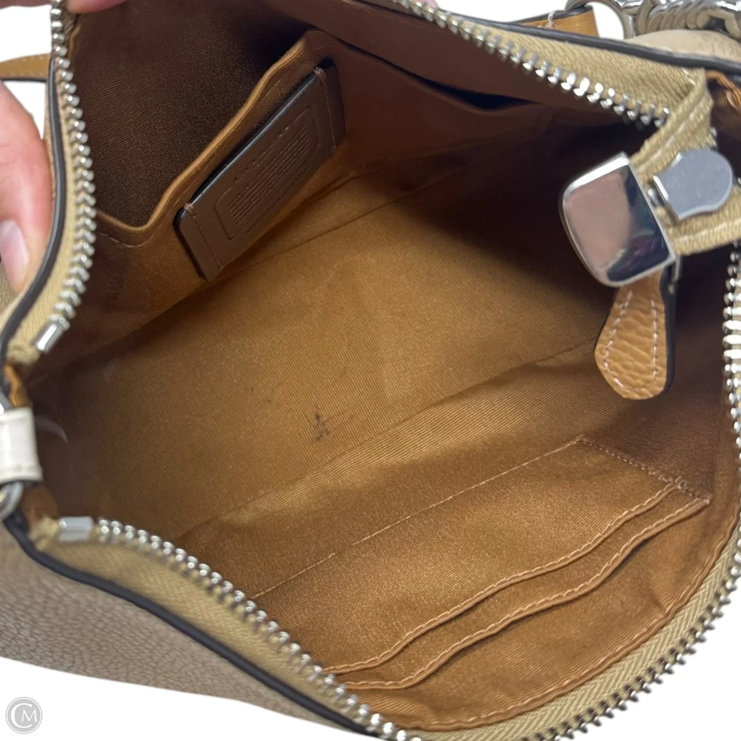 Teri Colorblock Handbag Designer By Coach, Size: Small