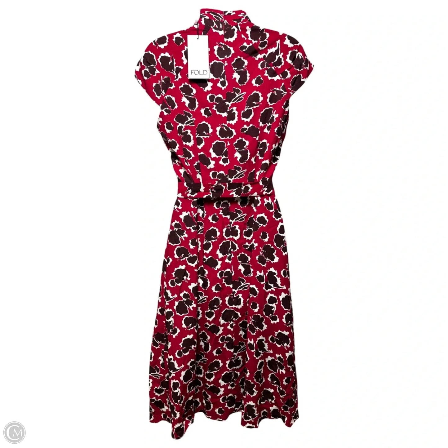 Mirabello Midi Dress By The Fold In Red & White, Size: 6