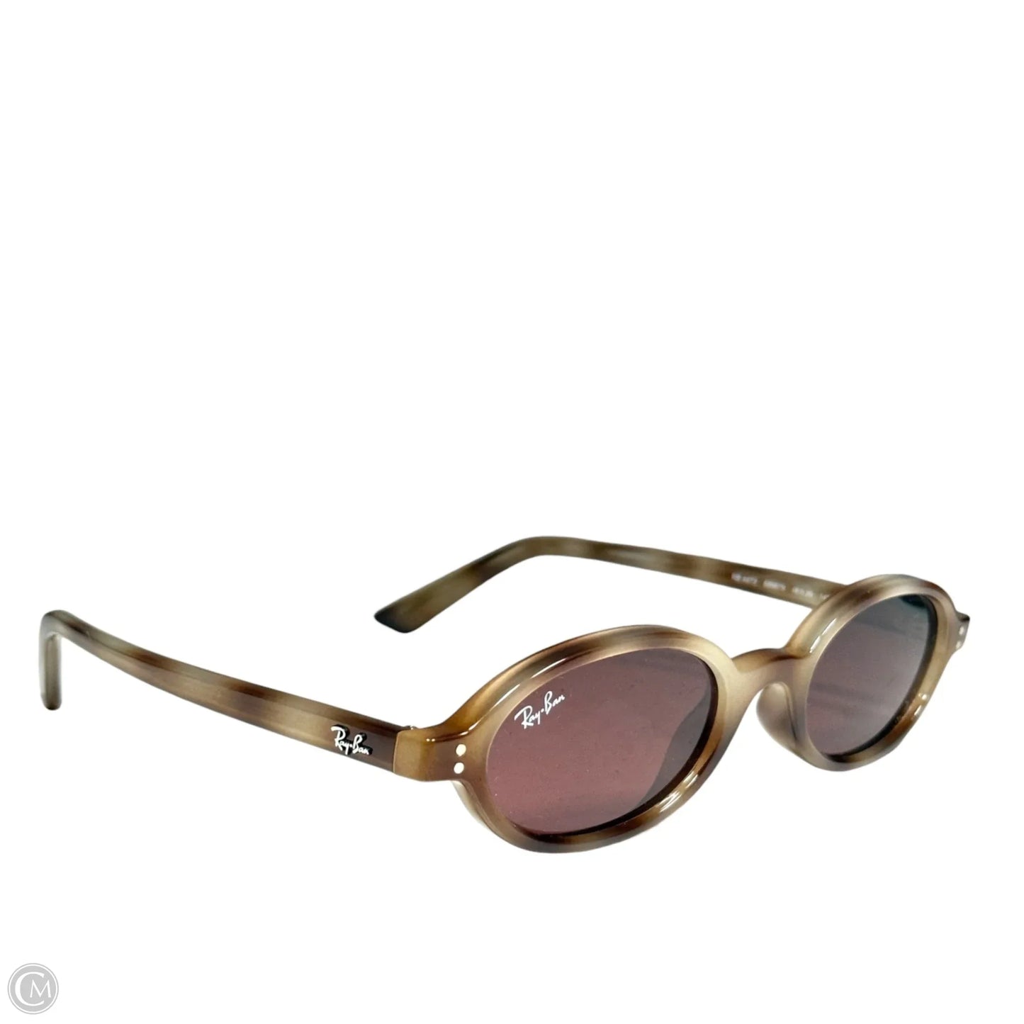 Khal Bio Based RB4472 Sunglasses In Polished Cream Havana Designer By Ray Ban, Size: