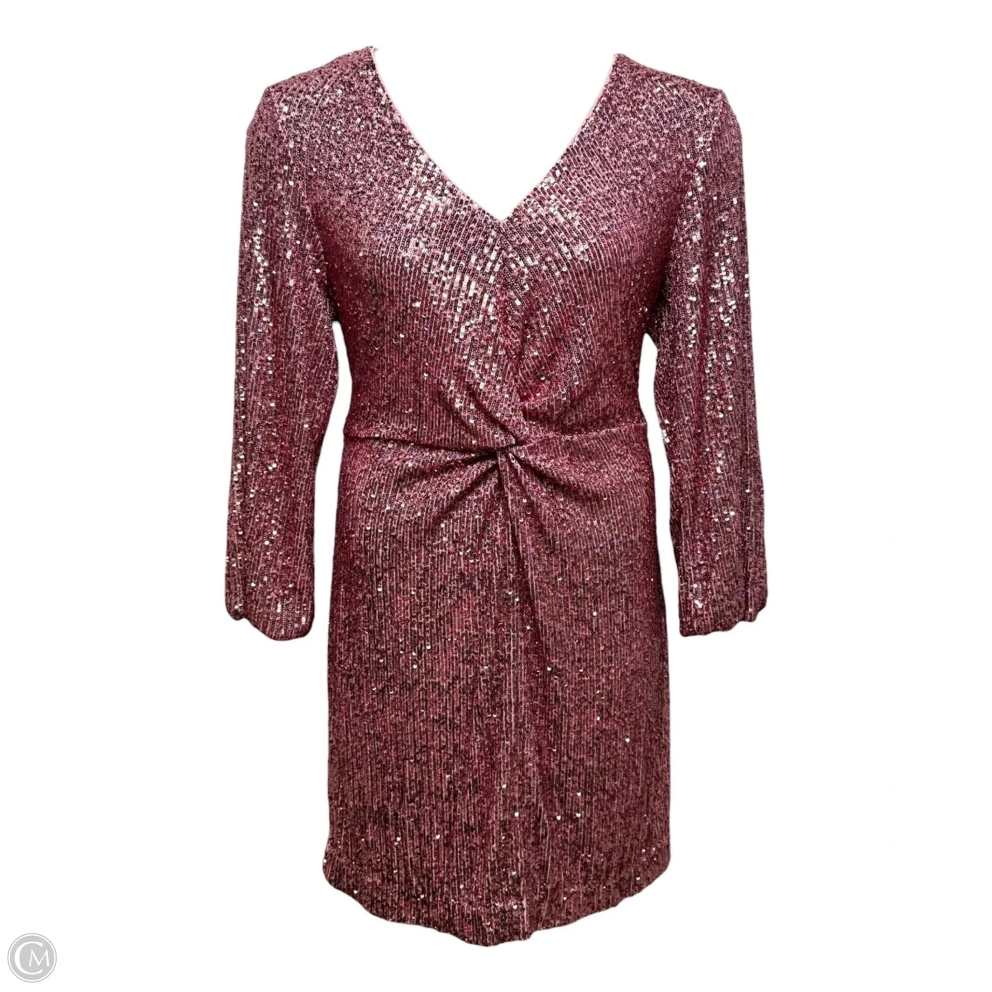 Estrella Sequin Dress Designer By Lilly Pulitzer In Conch Shell Pink Treasure Box Sequin, Size: 12