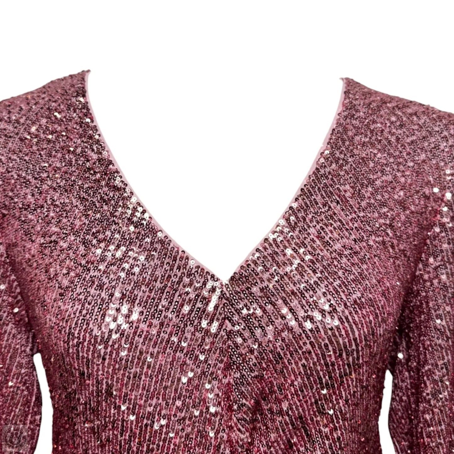 Estrella Sequin Dress Designer By Lilly Pulitzer In Conch Shell Pink Treasure Box Sequin, Size: 12