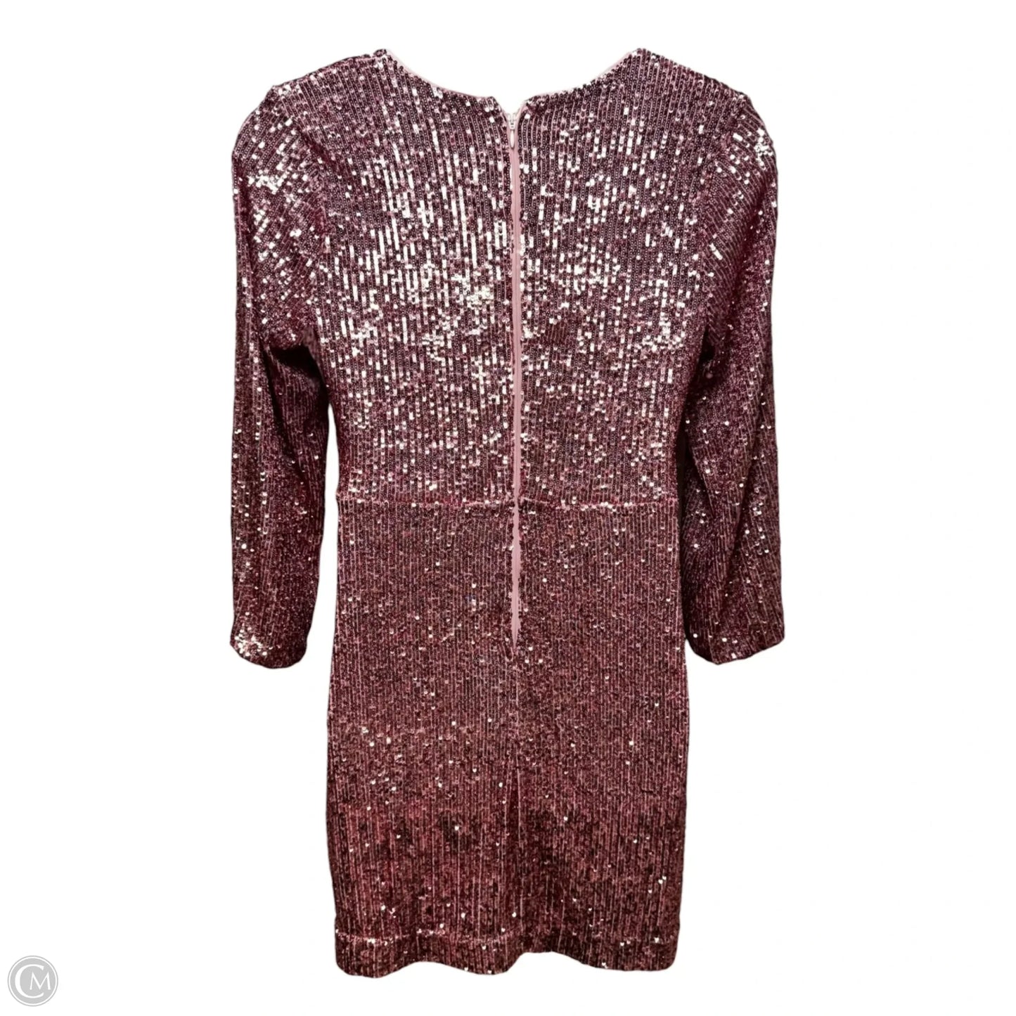 Estrella Sequin Dress Designer By Lilly Pulitzer In Conch Shell Pink Treasure Box Sequin, Size: 12