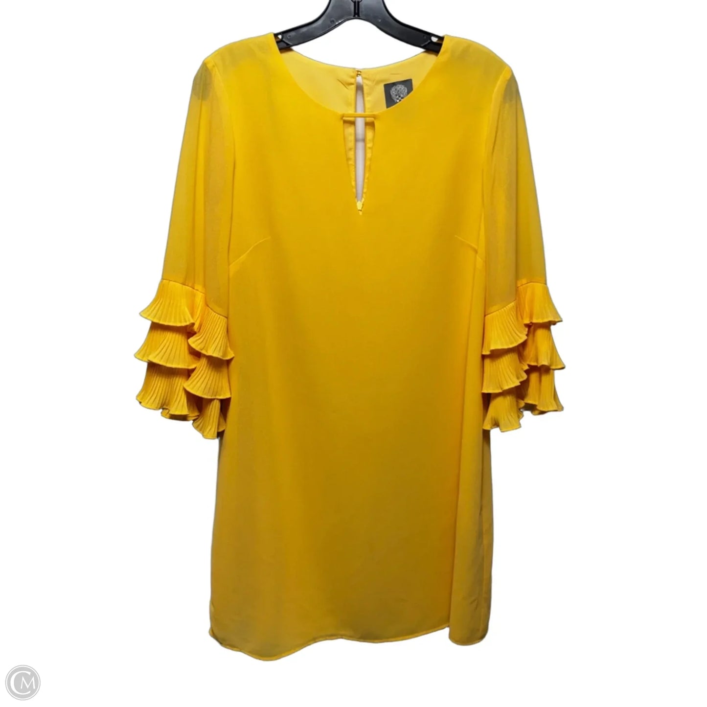 Dress Casual Midi By Vince Camuto In Yellow, Size: 10
