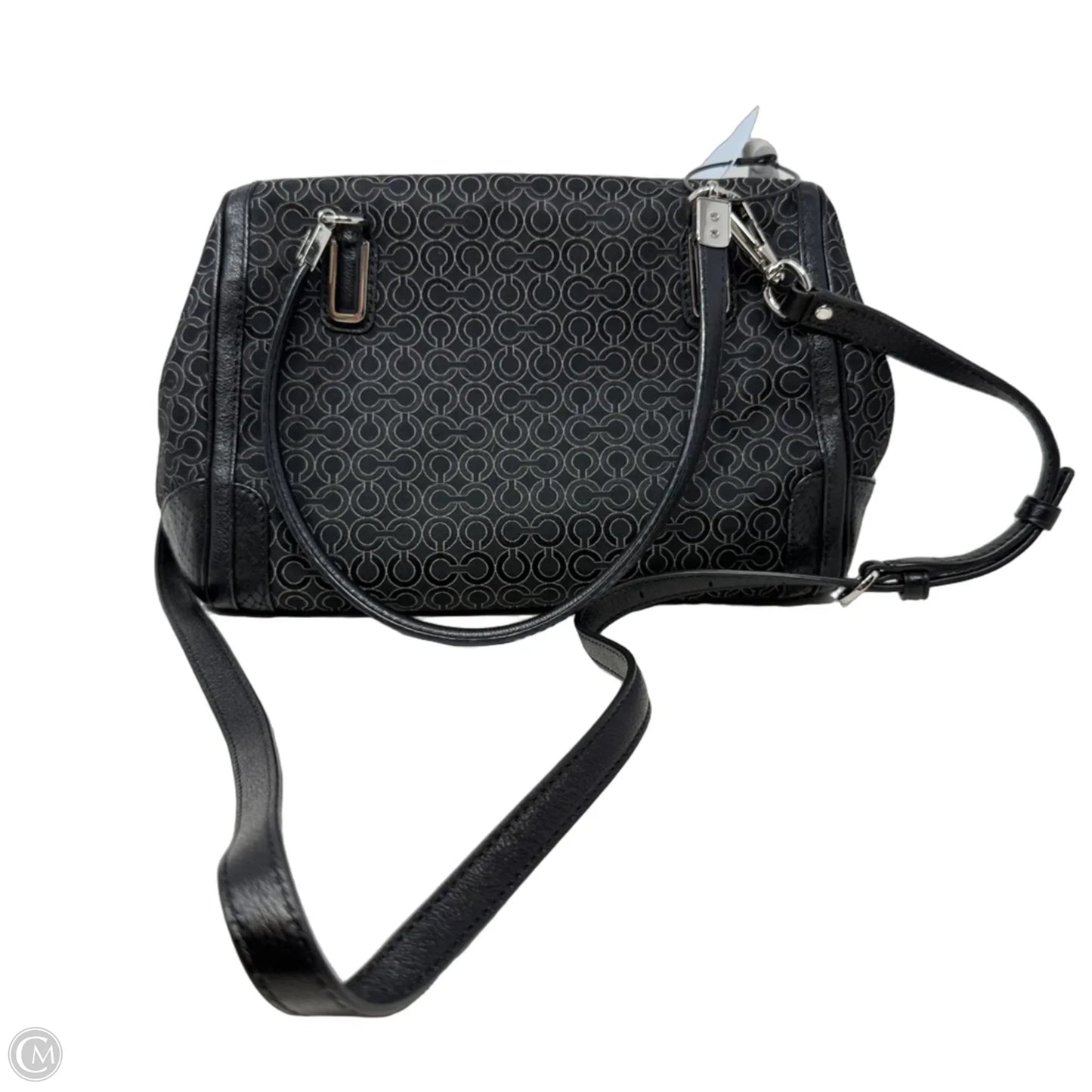 Vintage Madison Madeline East West Op Art Satchel Designer By Coach, Size: Medium