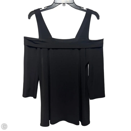 Off Shoulder Top 3/4 Sleeve By Eva Varro In Black, Size: Xl