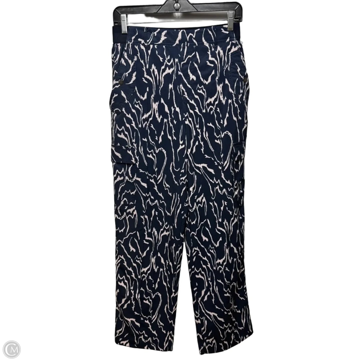 Athletic Pants By Athleta In Navy & Grey, Size: 6