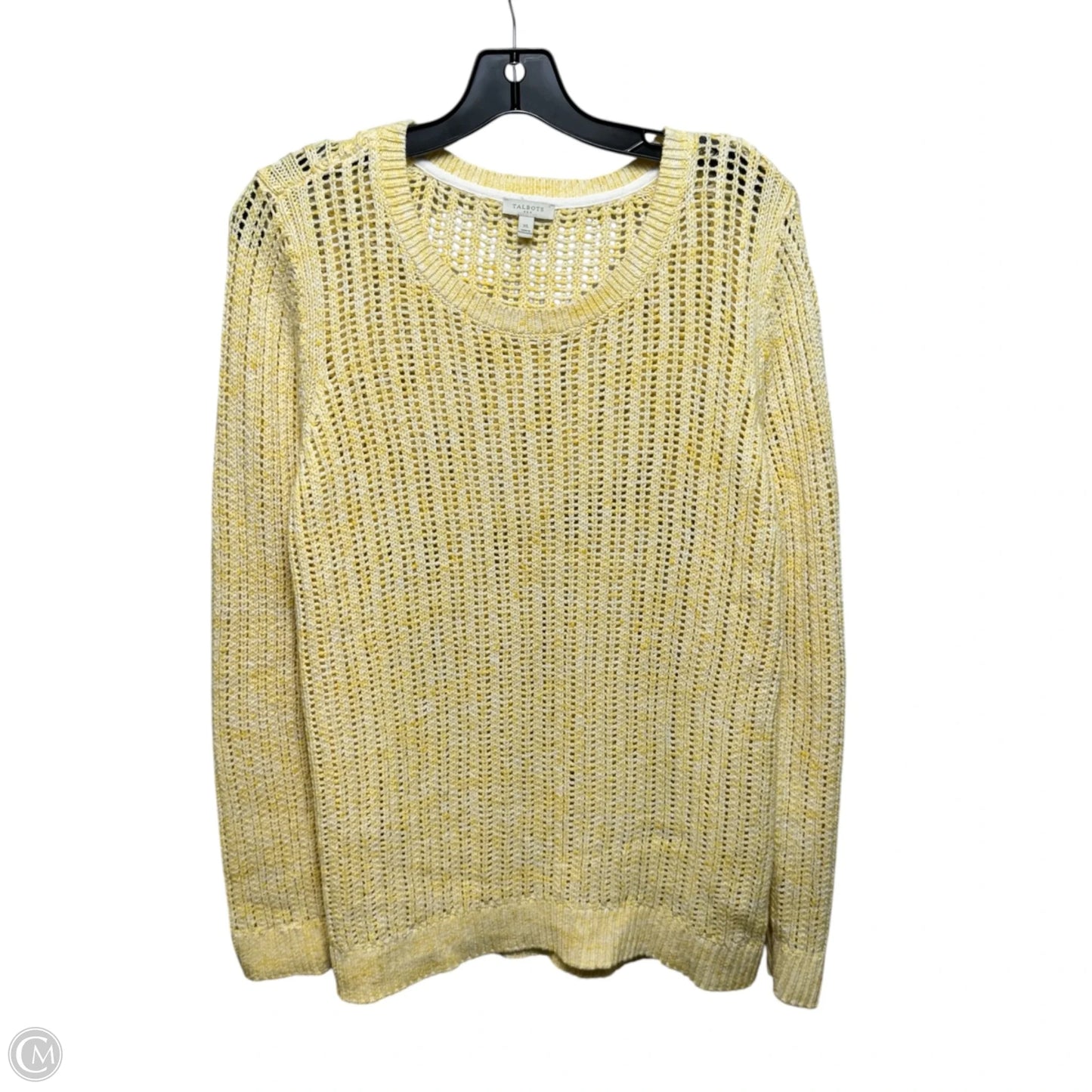 Sweater By Talbots In Yellow, Size: Xl