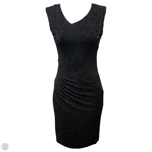 Annabelle Metallic Sheath Dress Designer By Alice + Olivia In Black & Silver, Size: XS (estimated)
