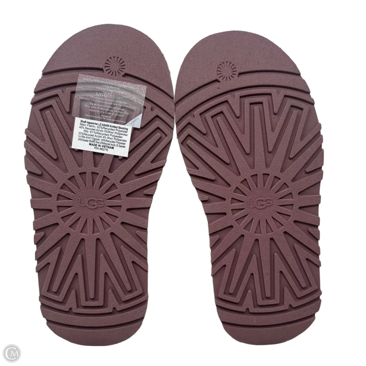 Mini Dipper Leg Warmer Boots Designer By Ugg In Pink, Size: 6
