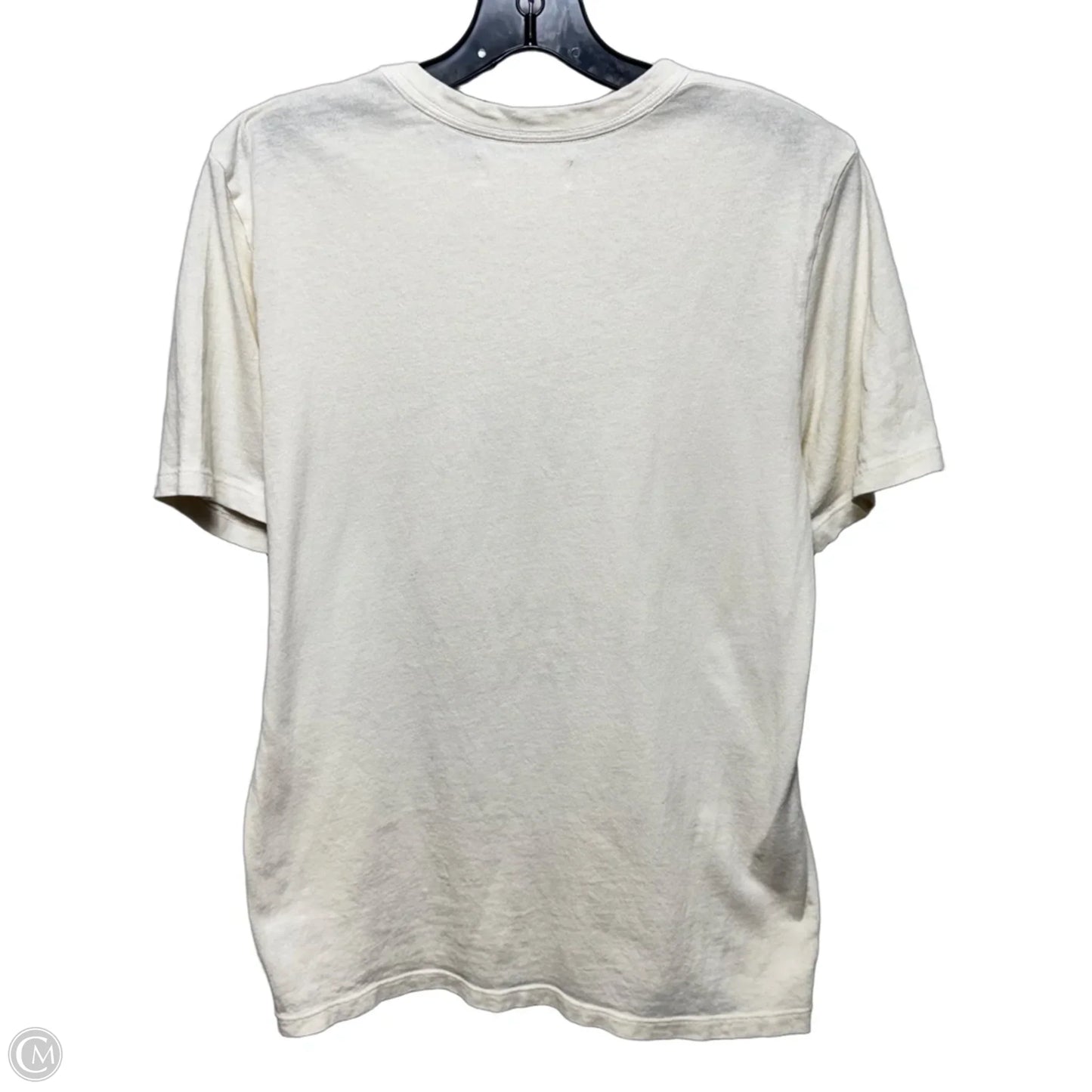 Strange Days Graphic Top Short Sleeve By Imogene and Willie In Cream, Size: S