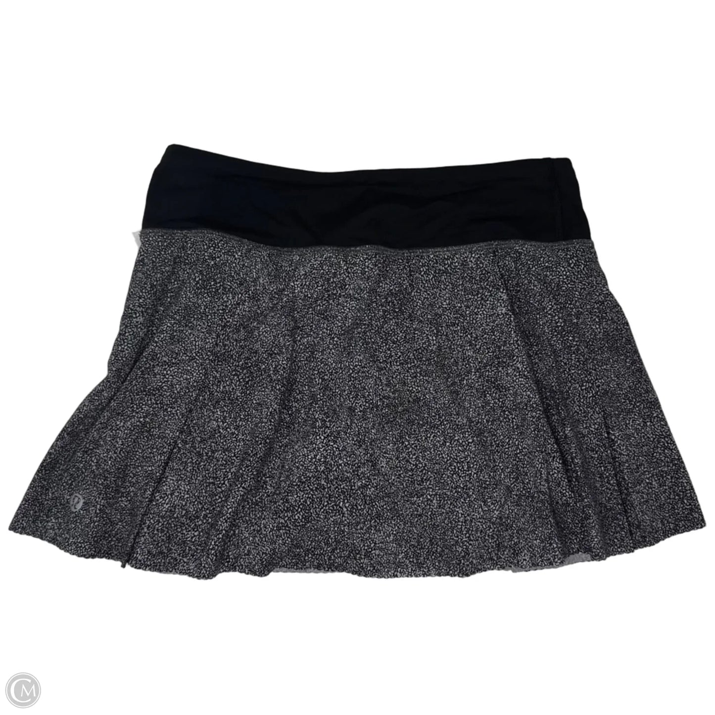Athletic Skirt By Lululemon In Black & White, Size: 2